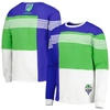 GRUNGY GENTLEMAN BLUE SEATTLE SOUNDERS FC LOGO PULLOVER SWEATSHIRT