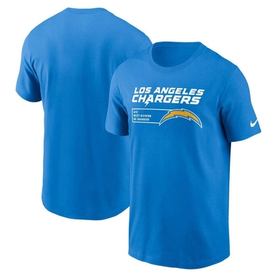 NIKE NIKE POWDER BLUE LOS ANGELES CHARGERS DIVISION ESSENTIAL T-SHIRT