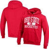 CHAMPION CHAMPION SCARLET OHIO STATE BUCKEYES ARCH PILL PULLOVER HOODIE