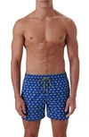 BUGATCHI ARCHER FISH PRINT SWIM TRUNKS