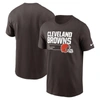 NIKE NIKE BROWN CLEVELAND BROWNS DIVISION ESSENTIAL T-SHIRT