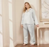 Boll & Branch Signature Long Sleeve & Pants Pajama Set In Sky