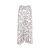 Isabel Marant Juneo Floral-print Twisted Midi Dress In White