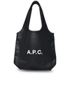 APC BLACK NINON LEATHER BAG