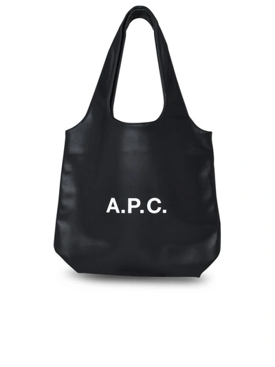 A.p.c. Borsa Ninon In Pelle Nera In Black