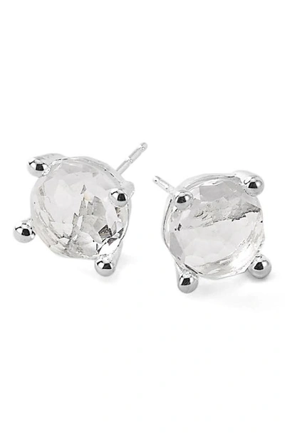 Ippolita Rock Candy Sterling Silver Mini Stud Earrings With Clear Quartz