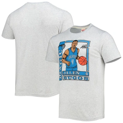 HOMAGE HOMAGE JALEN SUGGS HEATHERED GRAY ORLANDO MAGIC ROOKIE PLAYER PACK TRI-BLEND T-SHIRT