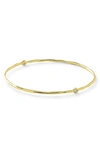 Ippolita 18k Gold Stardust Superstar 2-diamond Bangle In Green Gold