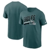 Nike Midnight Green Philadelphia Eagles Essential Blitz Lockup T-shirt In Green