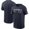 NIKE NIKE NAVY HOUSTON TEXANS DIVISION ESSENTIAL T-SHIRT