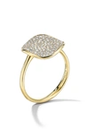 Ippolita 18kt Yellow Gold Stardust Medium Flower Diamond Disc Ring In Gold