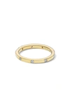 Ippolita Thin Band Ring In 18k Gold With Diamonds