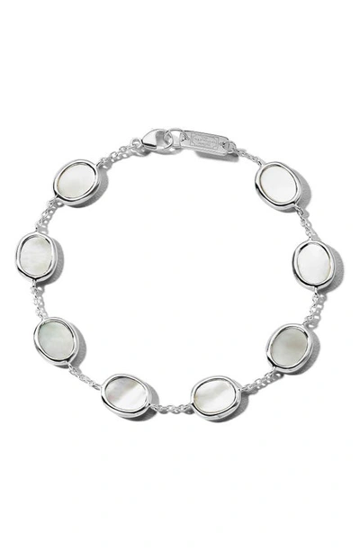 Ippolita Women's Polished Rock Candy Sterling Silver & Mother-of-pearl Station Bracelet In Mother Of Pearl