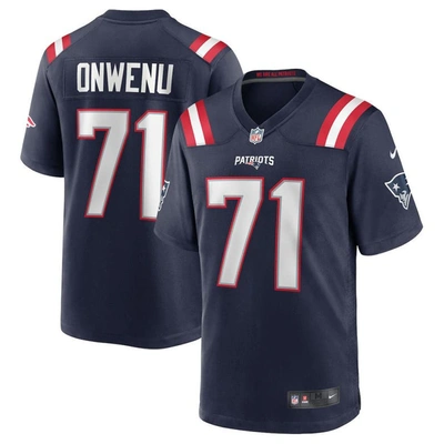 Nike Mike Onwenu Navy New England Patriots Team Game Jersey