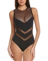 VINCE CAMUTO ZIP BACK ONE-PIECE