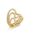 Carelle Brushstroke Diamond & 18K Yellow Gold N° 22 Ring Set