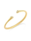 Carelle Whirl Clustered Diamond & 18K Yellow Gold Bangle