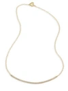 Carelle Moderne Pavé Diamond Bar Necklace