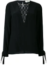 FENDI SHEER PANEL BLOUSE,FS6831O2R12119703