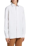 ZEGNA ZEGNA LUXURY LINEN BUTTON-UP SHIRT