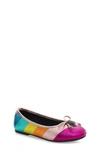 Kurt Geiger Girls' Mini Eagle Ballerina Flats - Toddler, Little Kid, Big Kid In Pink Multi