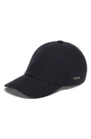 Zegna Black Oasi Cashmere Baseball Cap In Noir