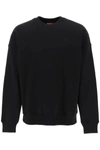 DIESEL DIESEL 'S-ROB-MEGOVAL' SWEATSHIRT WITH MAXI OVAL-D LOGO EMBROIDERY