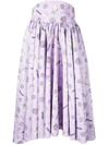 OLYMPIA LE-TAN OLYMPIA LE-TAN FRANCES PRINTED SKIRT - PINK & PURPLE,PF17RSK00612006766