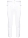 Isabel Marant Loma Straight-leg Ankle Zip-hem Moto Pants In White