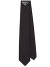 Prada Re-nylon Gabardine Tie In Nero