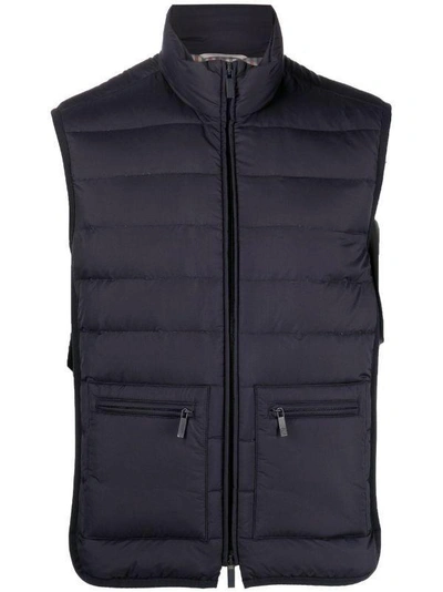 Thom Browne Down-feather Padded Gilet In Multi-colored