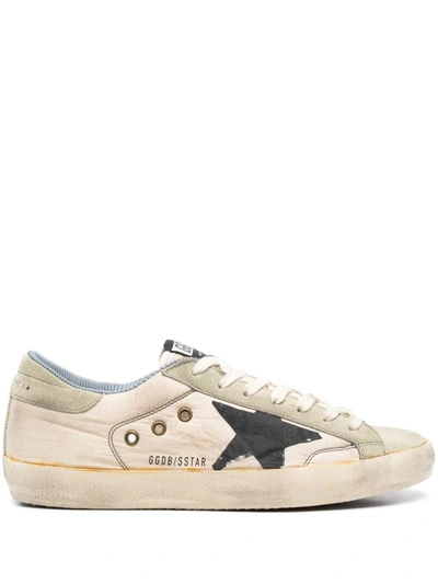 Golden Goose Super-star Distressed Suede Sneakers In Multi-colored