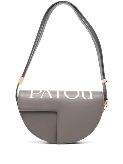 Patou Le  Logo-print Shoulder Bag In Grau