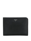 PRADA PRADA LOGO CLUTCH BAG