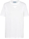 Prada Oversize Crew Neck T-shirt In White