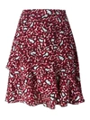 STELLA MCCARTNEY STELLA MCCARTNEY LEOPARD SKIRT RED