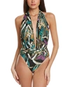 VINCE CAMUTO PLUNGING ONE-PIECE