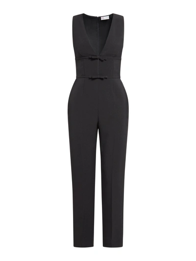 Red Candy Tech Jumpsuit In Black