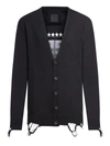 GIVENCHY STAR EMBROIDERED 4G LOGO CARDIGAN