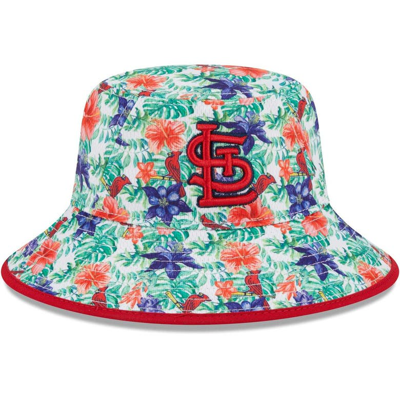 New Era St. Louis Cardinals Tropic Floral Bucket Hat In Red