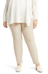 Eileen Fisher Slim Ankle Pants In Wheat