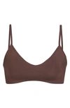 Skims Soft Smoothing Bralette In Cocoa