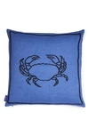 THE CONRAN SHOP CRAB UNDER THE SEA EMBROIDERED ACCENT PILLOW