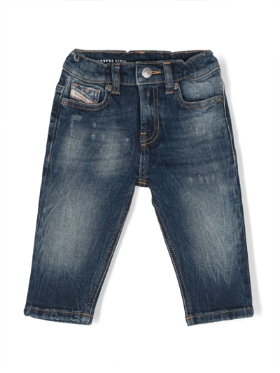 Diesel Babies' Gale Washed Jeans In Blue