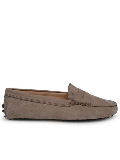 TOD'S TOD'S BEIGE LEATHER LOAFERS