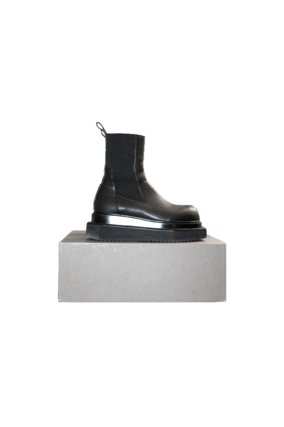 Pre-owned Rick Owens Beatle Turbo Cyclops Boots In Black Pre-owned Rick Owens Beatle Turbo Cyclops Boots In Black