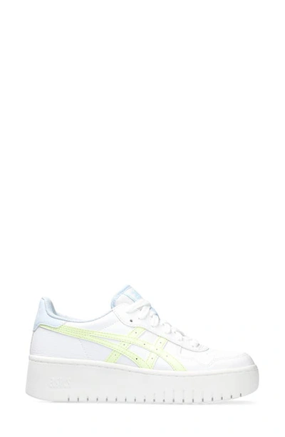 Asics Japan S Pf Platform Sneaker In White/ Illuminate Yellow