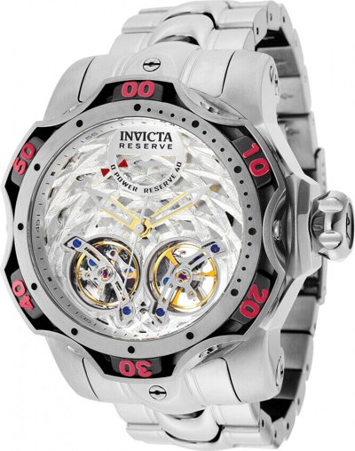 Pre-owned Invicta Men's Reserve Venom Gen Iii Silver Dial Automatic Stainless Steel Watch