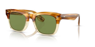 Pre-owned Oliver Peoples 0ov5497su Mr. Brunello 167452 Honey Vsb/green Unisex Sunglasses