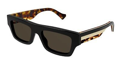 Pre-owned Gucci Sunglasses Gg1301s 003 Black Brown Man